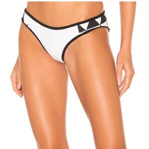 NWT House of Harlow 1960 x REVOLVE Leelo High Waist Bottom in white & black